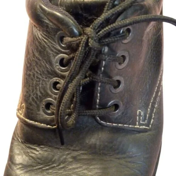 Dr. Martens Size UK 8 US 9 Black Leather Lace-Up Casual Shoes Mens Chunky Y2K
